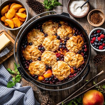 Image of Dutch Oven Campfire Cobbler