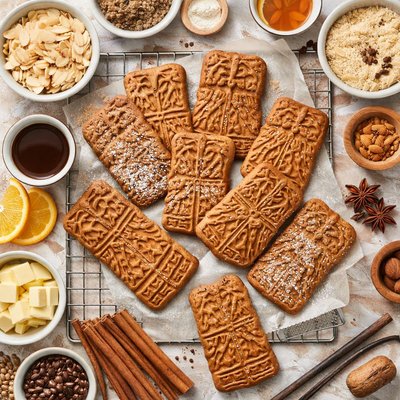 Image of Dutch Speculaas Cookies Contains Ground Almonds