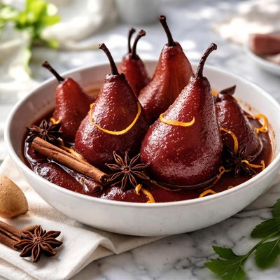 Image of Dutch Stewed Cinnamon Pears Stoofpeertjes