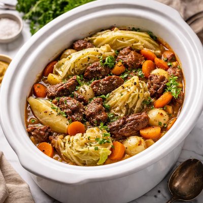 Image of Dutch Style Beef and Cabbage Crock Pot