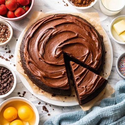Image of Easiest Best Chocolate Cake W Heavenly Chocolate Frosting