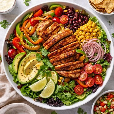 Image of Easiest Chicken Fajita Salad