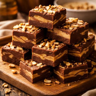 Image of Easiest Chocolate Peanut Butter Fudge