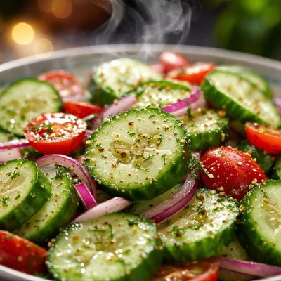 Image of Easiest Cucumber Salad