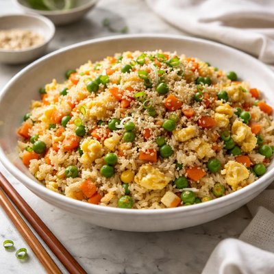 Image of Easiest Fried Rice Using Uncooked Rice