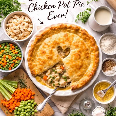 Image of Easiest Homemade Chicken or Turkey Pot Pie Ever
