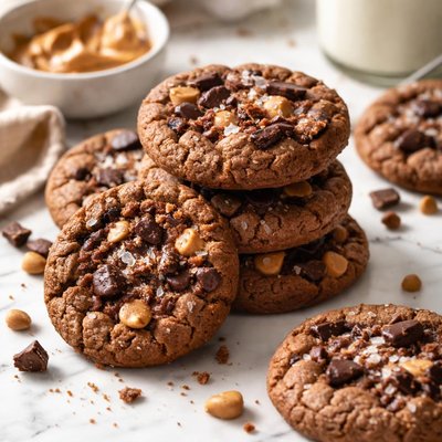 Image of Easiest Peanut Butter Chocolate Cookies Bisquick