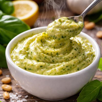 Image of Easiest Pesto Mayonnaise