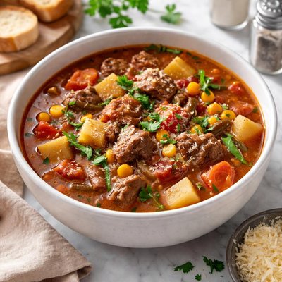 Image of Easiest Slow Cooker Vegetable Beef Soup