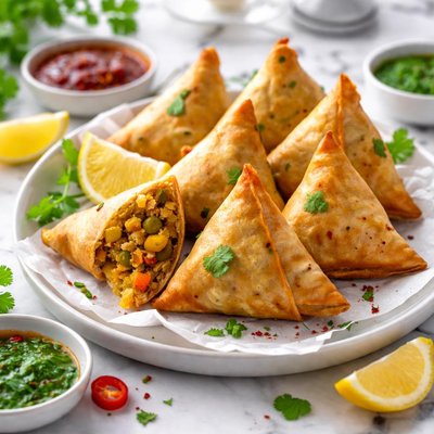 Image of East Indian Vegetable Samosa Pastries