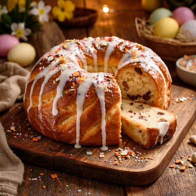 Image of Easter Babka with Icing