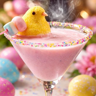 Image of Easter Peep Martini Cocktail