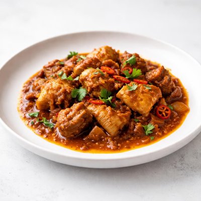 Image of Easy 5 Step Chicken Pork Beef or Lamb Vindaloo