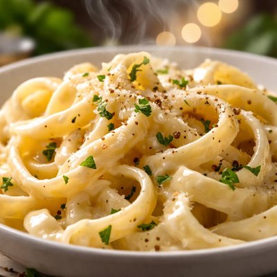 Image of Easy Alfredo Sauce with Pasta