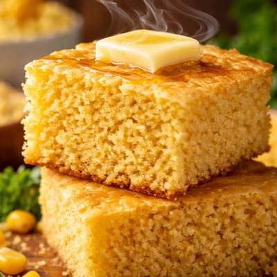Image of Easy Almost Fat Free Cornbread