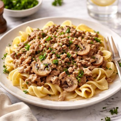 Image of Easy Almost Ground Beef Stroganoff