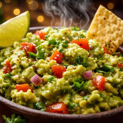 Image of Easy and Authentic Mexican Guacamole Avocado Dip