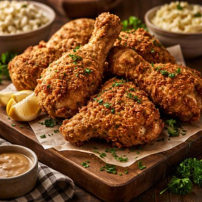 Image of Easy and Crispy Oven Fried Chicken