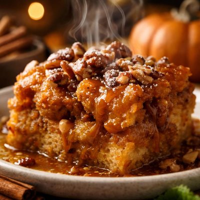 Image of Easy and Delicious Pumpkin Bread Pudding