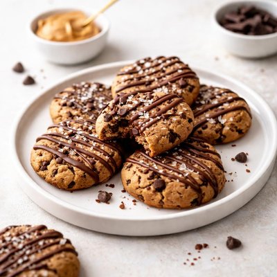 Image of Easy and Delicious Vegan Peanut Butter Chocolate Cookies with Ic