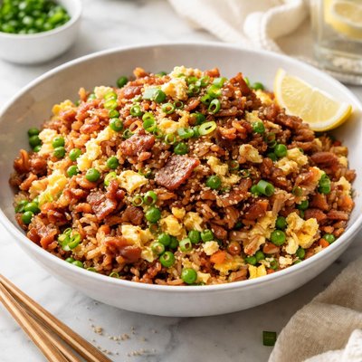 Image of Easy and Fast Bacon Fried Rice
