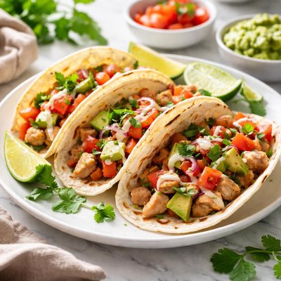 Image of Easy and Fast Soft Chicken Tacos