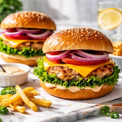 Image of Easy and Juicy Chicken Burgers