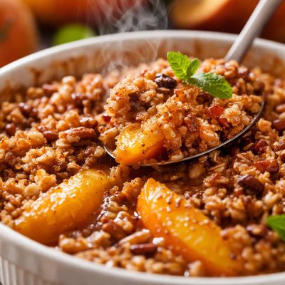 Image of Easy and Quick Peach Crisp