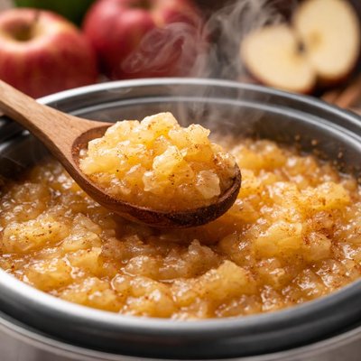 Image of Easy Applesauce Cooked in Rice Steamer