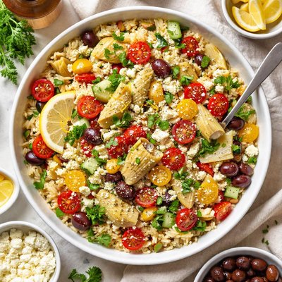 Image of Easy Artichoke Rice Salad