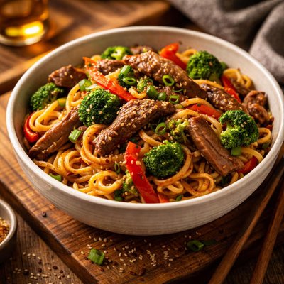 Image of Easy Asian Beef Noodles Ww Recipe