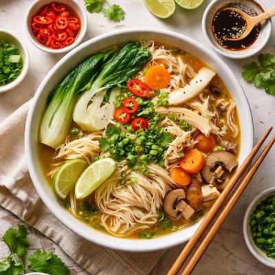 Image of Easy Asian Chicken Noodle Soup