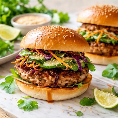 Image of Easy Asian Turkey Burgers