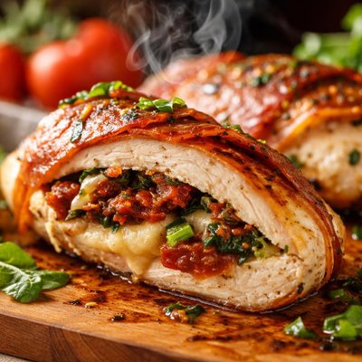 Image of Easy Australian Stuffed Chicken W Prosciutto Sun Dried Tomato