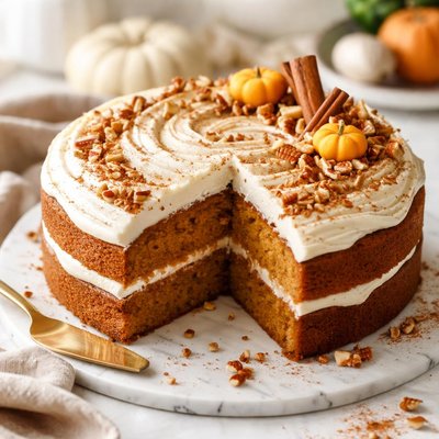 Image of Easy Autumn Pumpkin Spice Cake