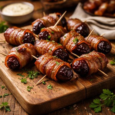 Image of Easy Bacon Wrapped Dates
