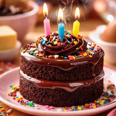 Image of Easy Bake Oven Chocolate Birthday Cake