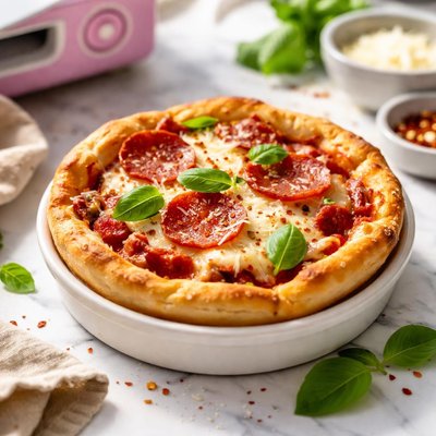 Image of Easy Bake Oven Deep Dish Pizza