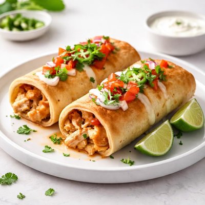 Image of Easy Baked Chimichangas