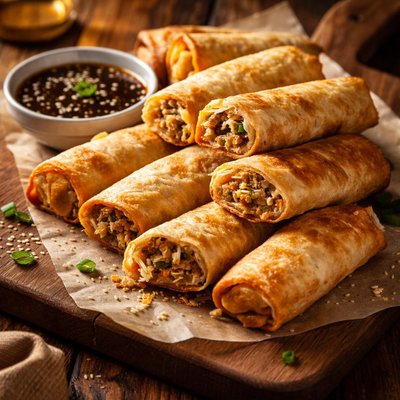 Image of Easy Baked Egg Rolls