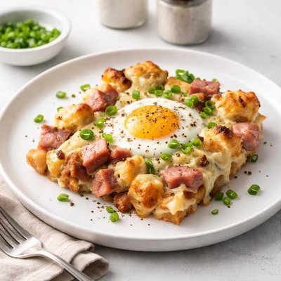 Image of Easy Baked Ham N Egg Casserole