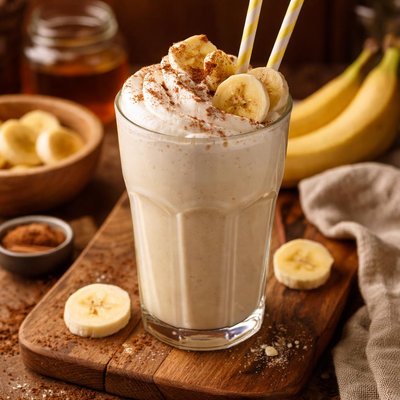 Image of Easy Banana Milkshake