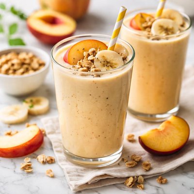 Image of Easy Banana Peach Smoothie