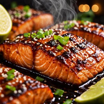 Image of Easy Bbq Grilled Salmon Teriyaki