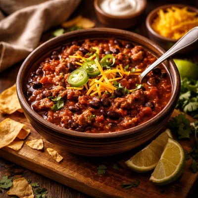 Image of Easy Beef and Bean Chili