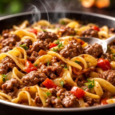 Image of Easy Beef and Noodle Dinner