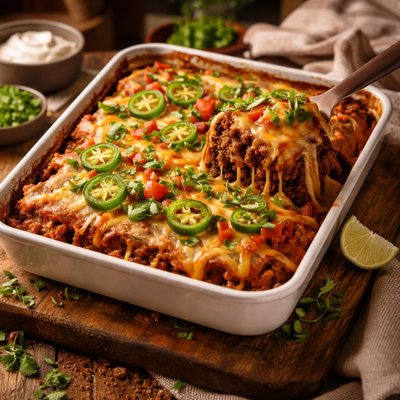 Image of Easy Beef Enchiladas Casserole Style