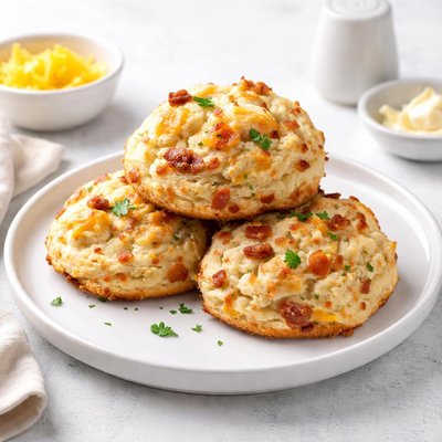 Image of Easy Bisquick Bacon Cheddar Round