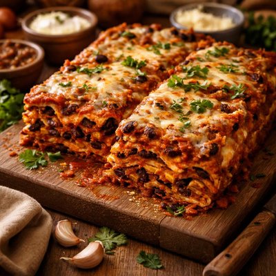 Image of Easy Black Bean Lasagna