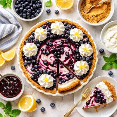 Image of Easy Blueberry Cream Pie